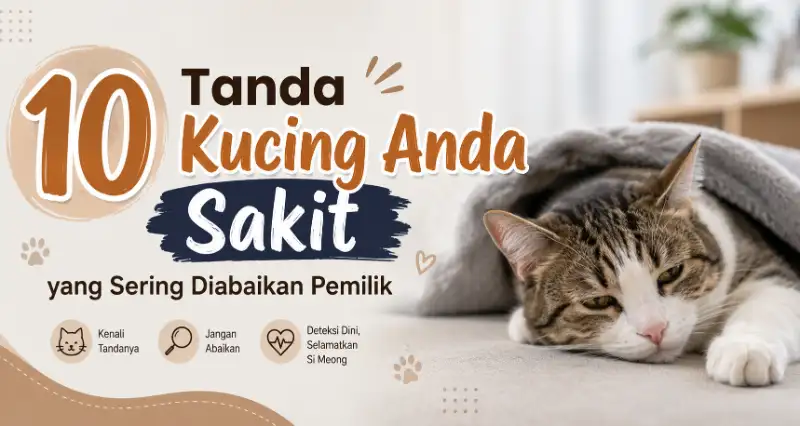 10 Tanda Kucing Sakit yang Sering Diabaikan Pemilik (Wajib Tahu!)
