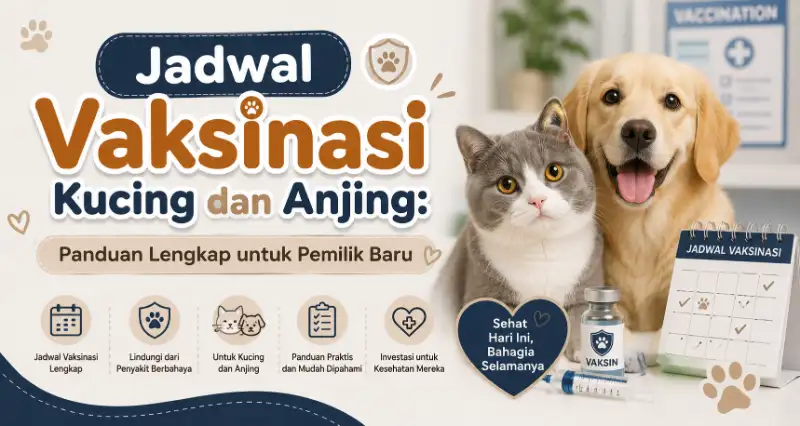 Jadwal Vaksinasi Kucing dan Anjing: Panduan Lengkap untuk Pemilik Baru 2026